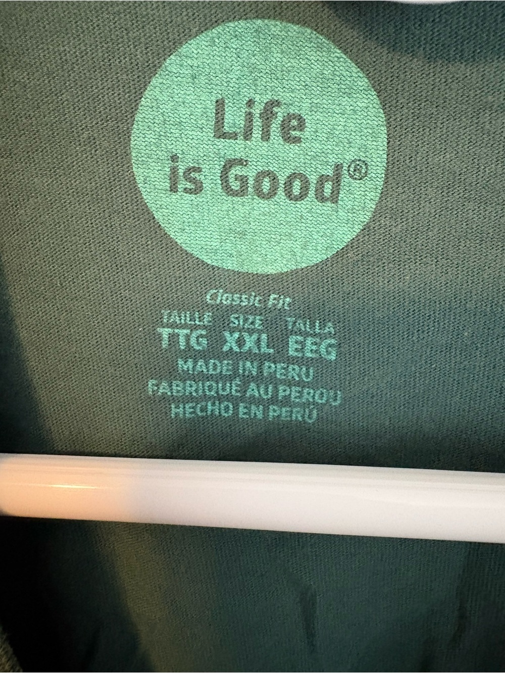 Life Is Good Men's Dark Green Long Sleeve 'Man Cave' Graphic Tee - Picture 3 of 6